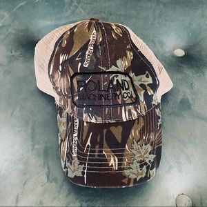 Roland Machinery Co camo baseball hat
